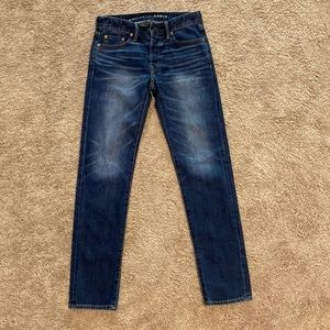 American Eagle AirFlex slim straight jeans.